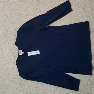 Caralyn Mirand The Drop Womens Blue Puff-Sleeve Knit Top NWT